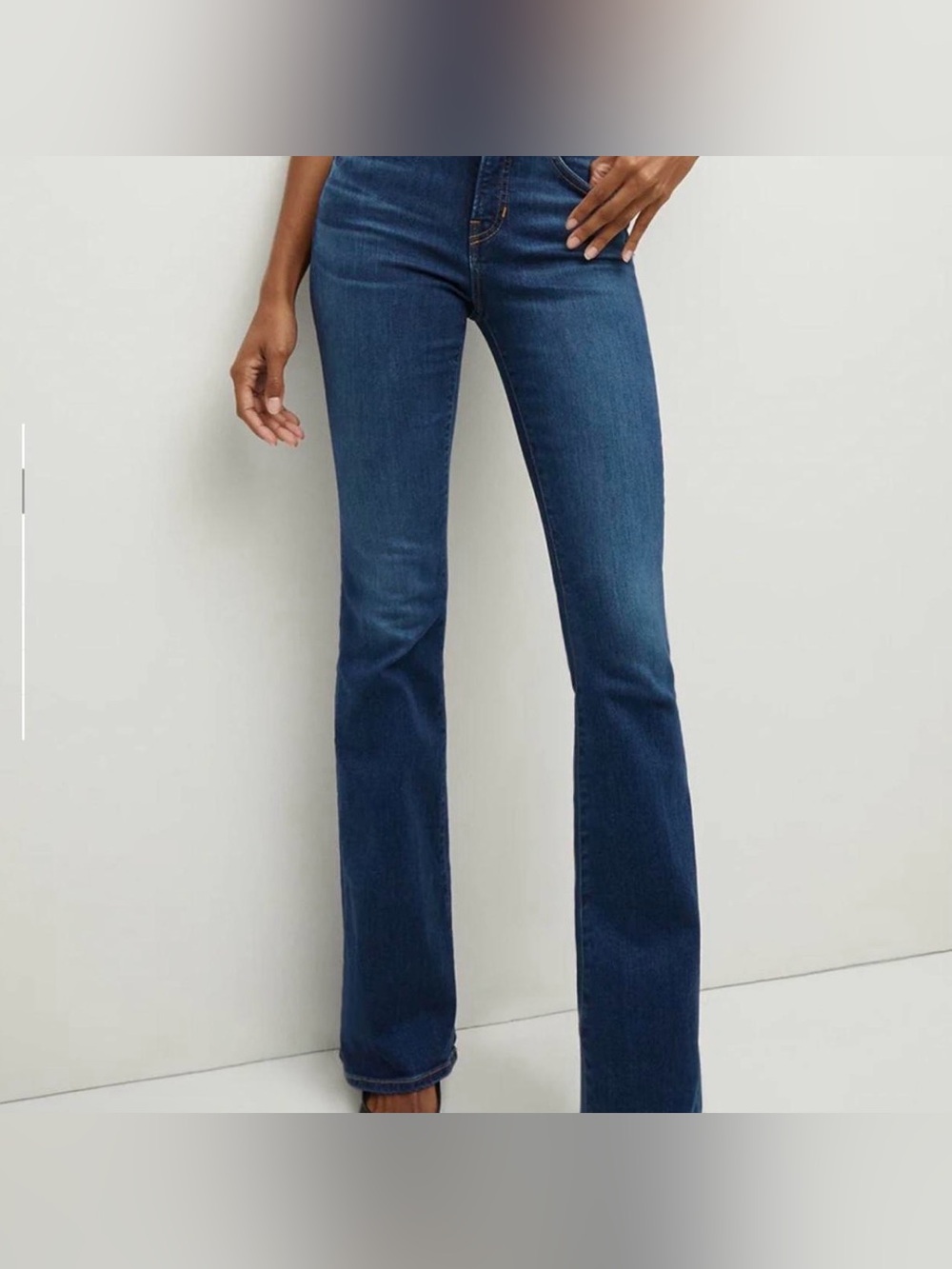 Veronica Beard Dark Blue Flare Jeans